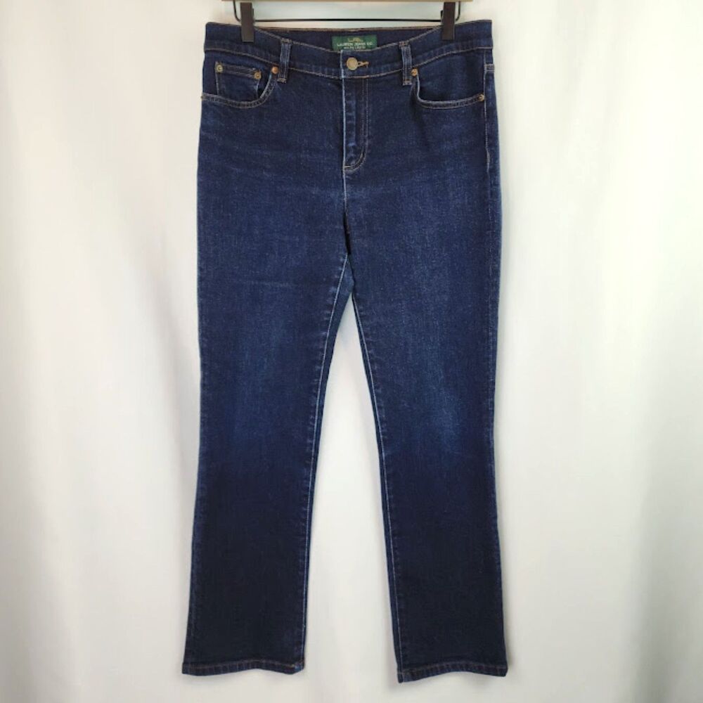 LRL Ralph Lauren Women's Classic Straight Denim Blue Jeans Size 10